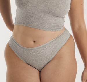 Organic Basics ORGANIC COTTON Core Rib String Grijs | 19368-PZYN