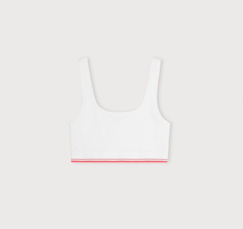Organic Basics LENZING™ ECOVERO™ Luxe Touch Square Neck Bralette Wit | 47352-CDLO