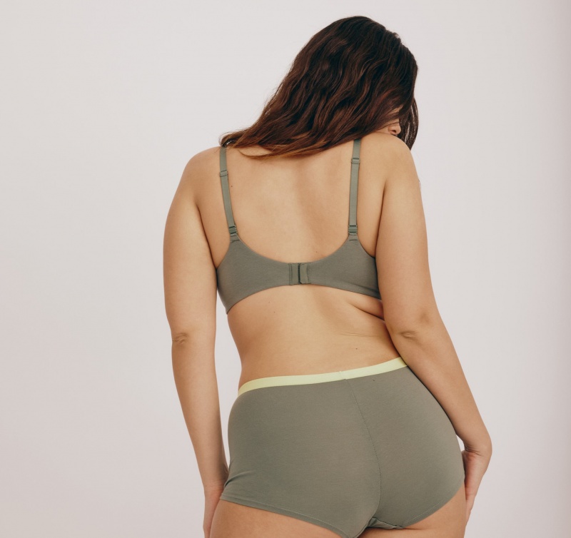 Organic Basics ORGANIC COTTON Core Full Coverage Bra Seaweed | 25740-SGUB