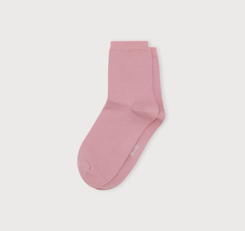 Organic Basics ORGANIC COTTON Core Socks 2-pack Roze | 29745-CUER