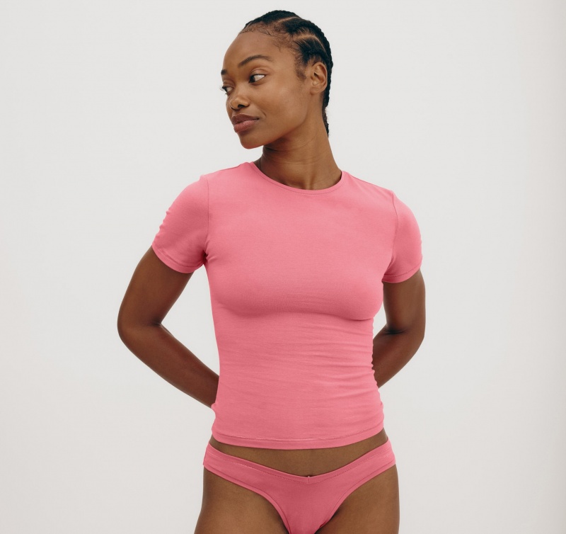 Organic Basics ORGANIC COTTON Flex String Roze | 51463-WLYC