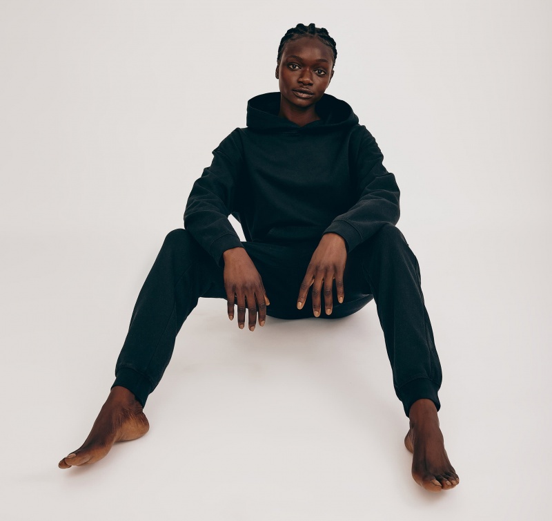 Organic Basics ORGANIC COTTON Lounge Sweatpants Zwart | 48651-KFQN