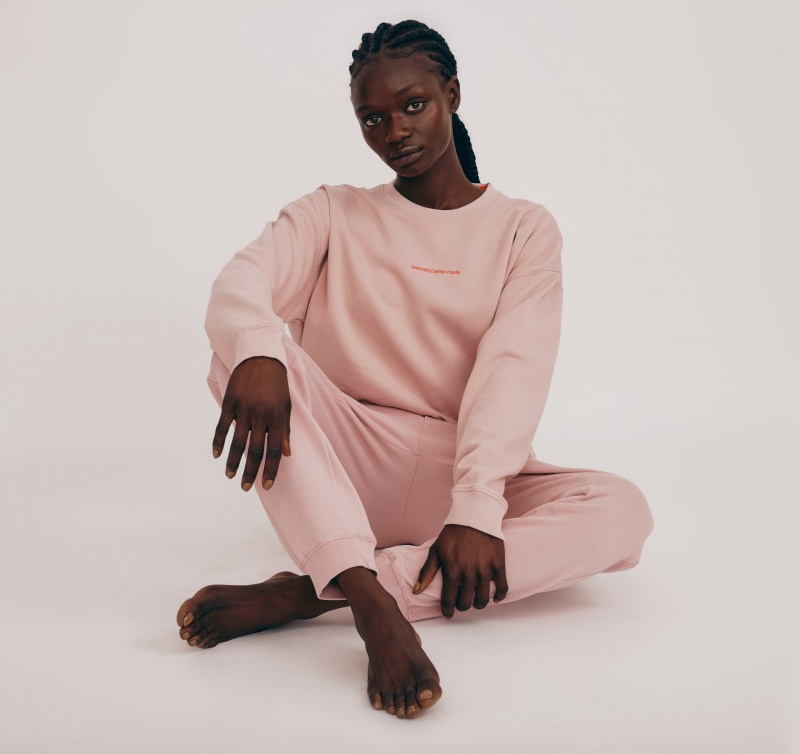 Organic Basics ORGANIC COTTON Lounge Sweatpants Roze | 71504-LZCQ