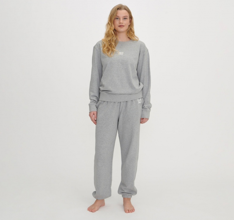 Organic Basics ORGANIC COTTON Merch Sweatshirt Grijs | 46957-TZJO