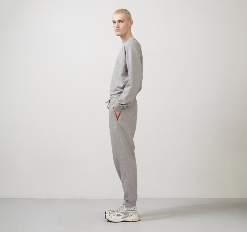 Organic Basics ORGANIC COTTON True French-Terry Crewneck Sweat Grijs | 82451-ASYF