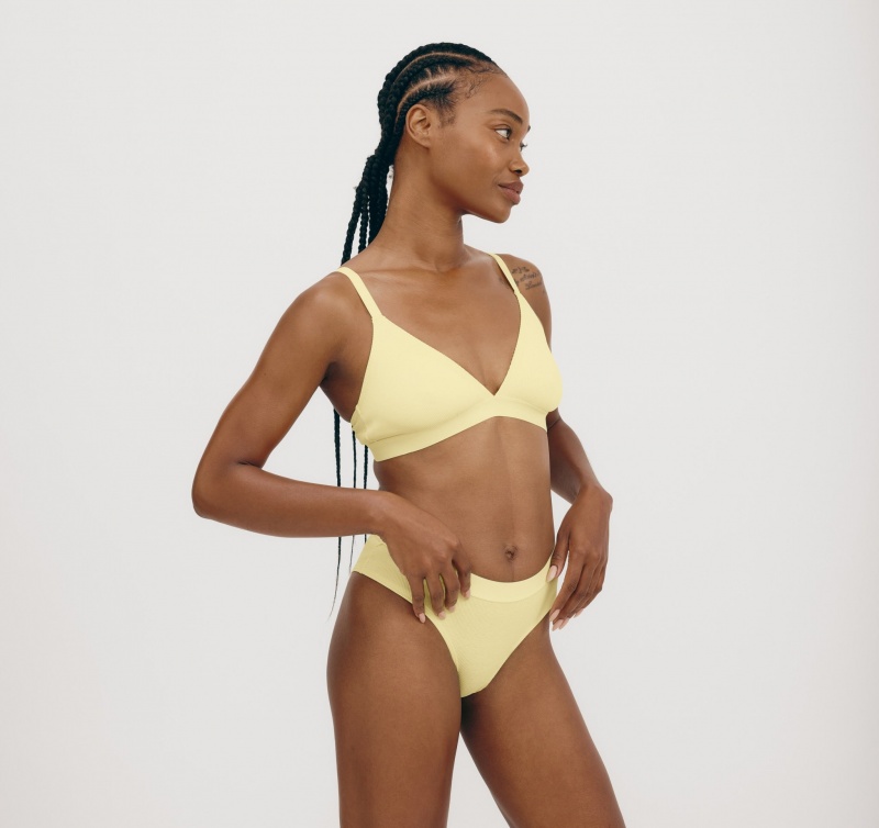 Organic Basics ORGANIC COTTON True Rib Hipster Lemonade | 51249-KQGN