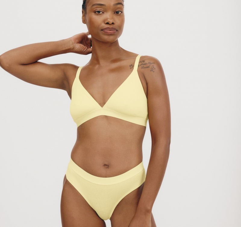 Organic Basics ORGANIC COTTON True Rib Hipster Lemonade | 51249-KQGN