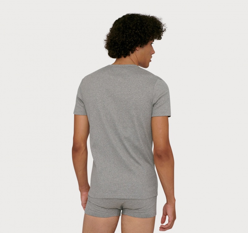 Organic Basics ORGANIC COTTON True Rib Tee Grijs | 26479-ZRMC