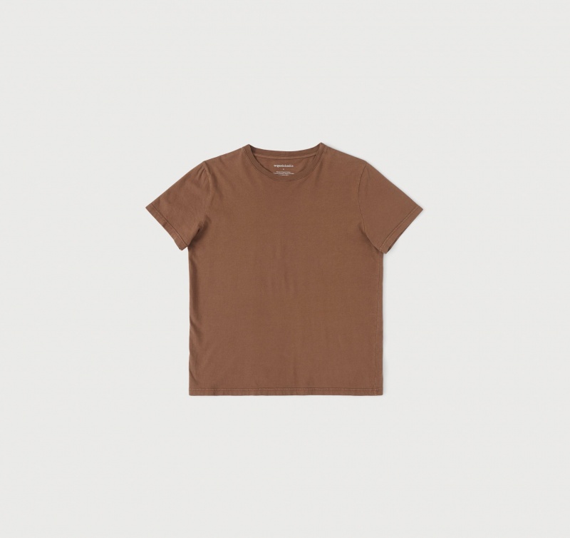 Organic Basics ORGANIC COTTON True Tee TerraToned Wood | 96125-YCTP