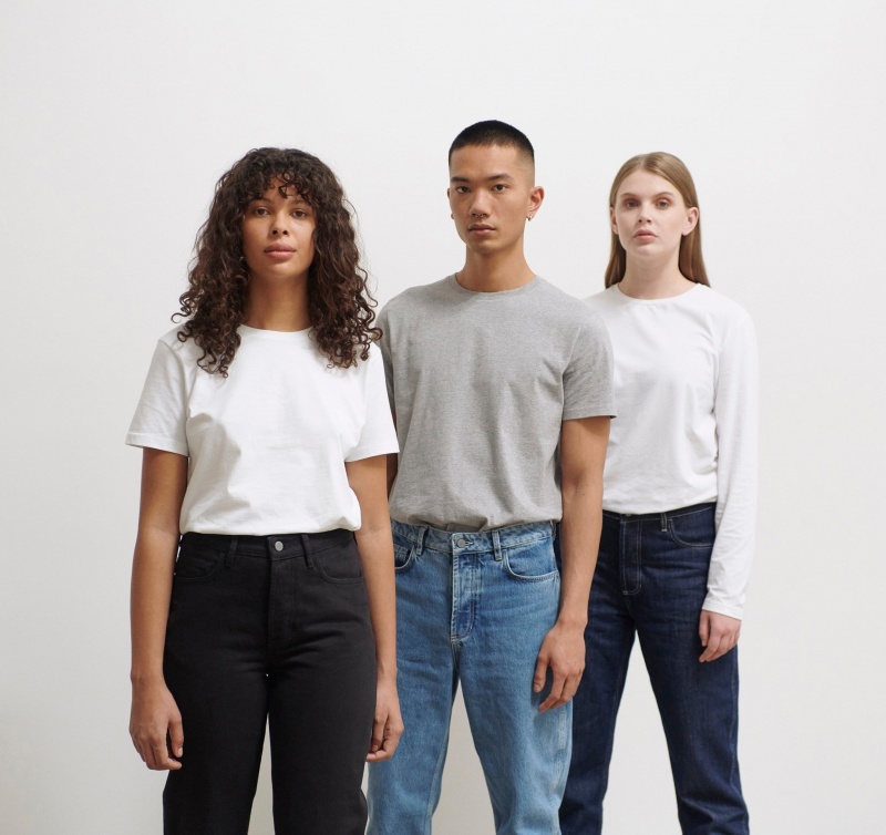 Organic Basics ORGANIC COTTON True Tee Wit | 08426-WDLE