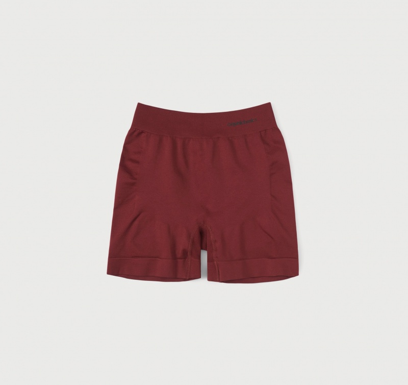 Organic Basics RECYCLED NYLON Active Yoga Shorts Bordeaux | 27601-KPYU