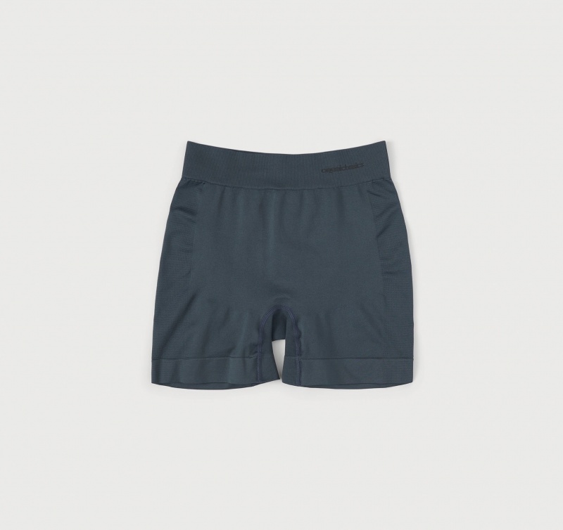 Organic Basics RECYCLED NYLON Active Yoga Shorts Blauw | 05374-ZHQM