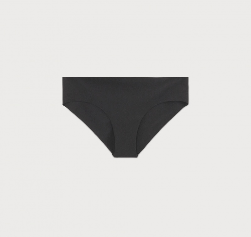 Organic Basics RECYCLED NYLON Invisible Cheeky Briefs 2-pack Zwart | 12493-HVTN