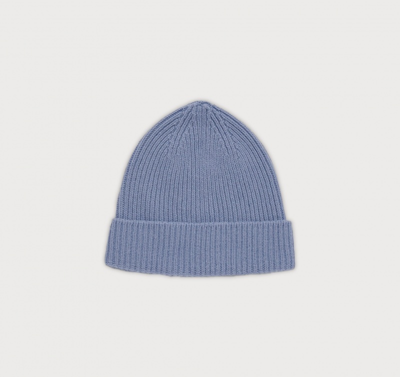 Organic Basics RECYCLED WOOL Beanie Lichtblauw | 82419-EQHY