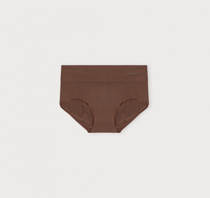 Organic Basics Recycled Nylon Smooth Hipster Walnut | 64901-GRMU