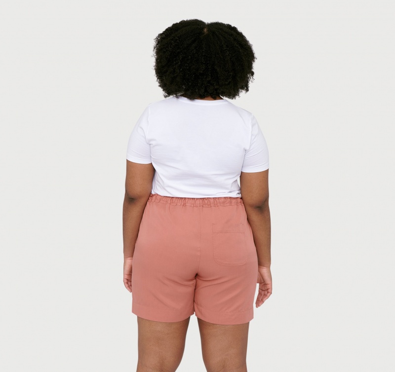 Organic Basics TENCEL™ LYOCELL Soft Touch Woven Draw-Cord Shorts Cedar | 90314-LEYF