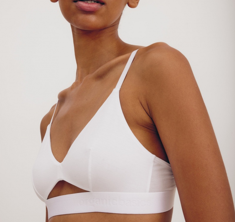 Organic Basics TENCEL™ LYOCELL Soft Touch Bralette Wit | 24079-DVTG