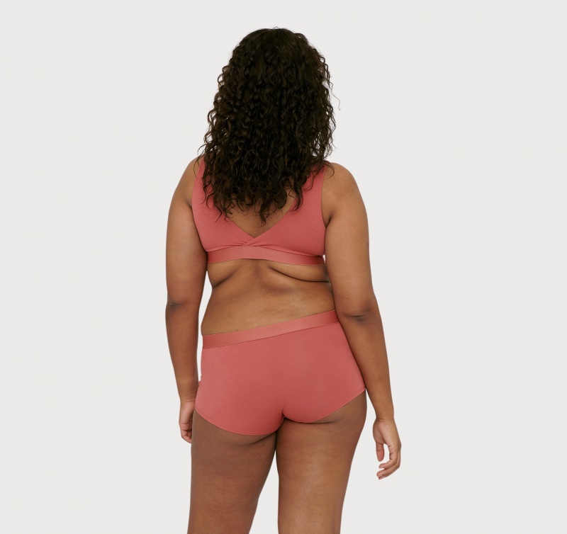 Organic Basics TENCEL™ LYOCELL Soft Touch Shorty 2-pack Cedar | 35216-ZOXN