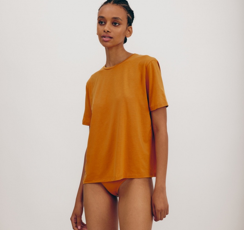 Organic Basics TENCEL™ LYOCELL Soft Touch Briefs 2-pack Ocher | 79845-CTPE