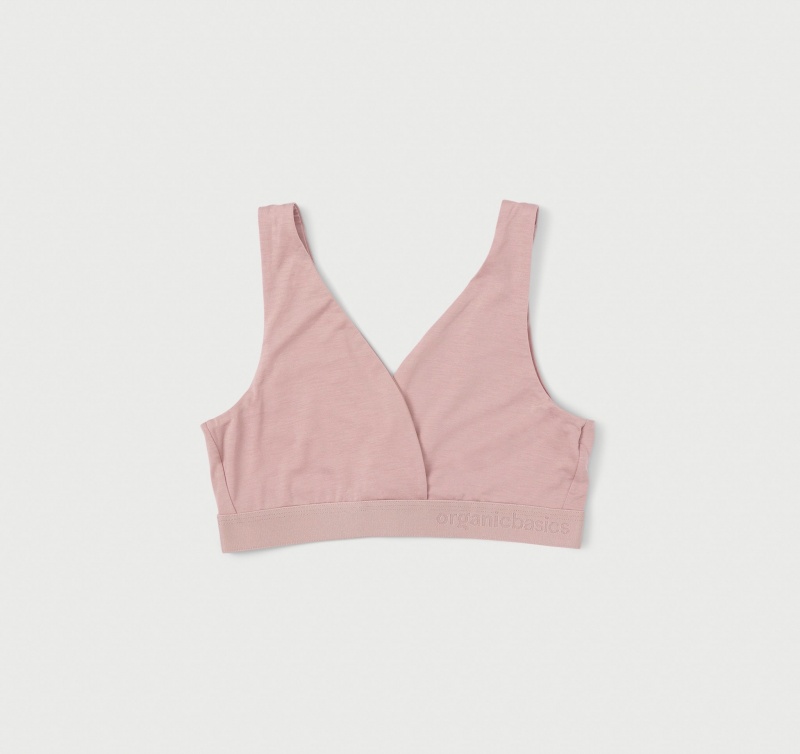 Organic Basics TENCEL™ LYOCELL Soft Touch Basic Bralette Roze | 90857-DFZX