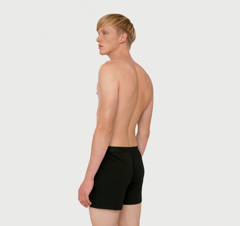 Organic Basics TENCEL™ LYOCELL Soft Touch Boxer Shorts 2-pack Zwart | 13750-BJLE