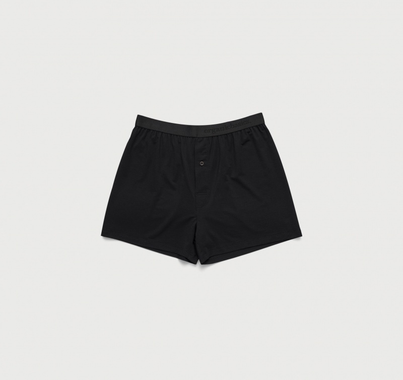 Organic Basics TENCEL™ LYOCELL Soft Touch Boxer Shorts 2-pack Zwart | 13750-BJLE